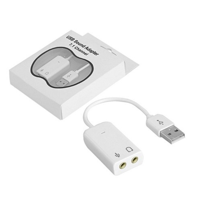 Usb Sound Có Dây 7.1 ( Cáp Chuyển Đổi Từ USB ra âm thanh cổng 3.5)- Full Box-JL