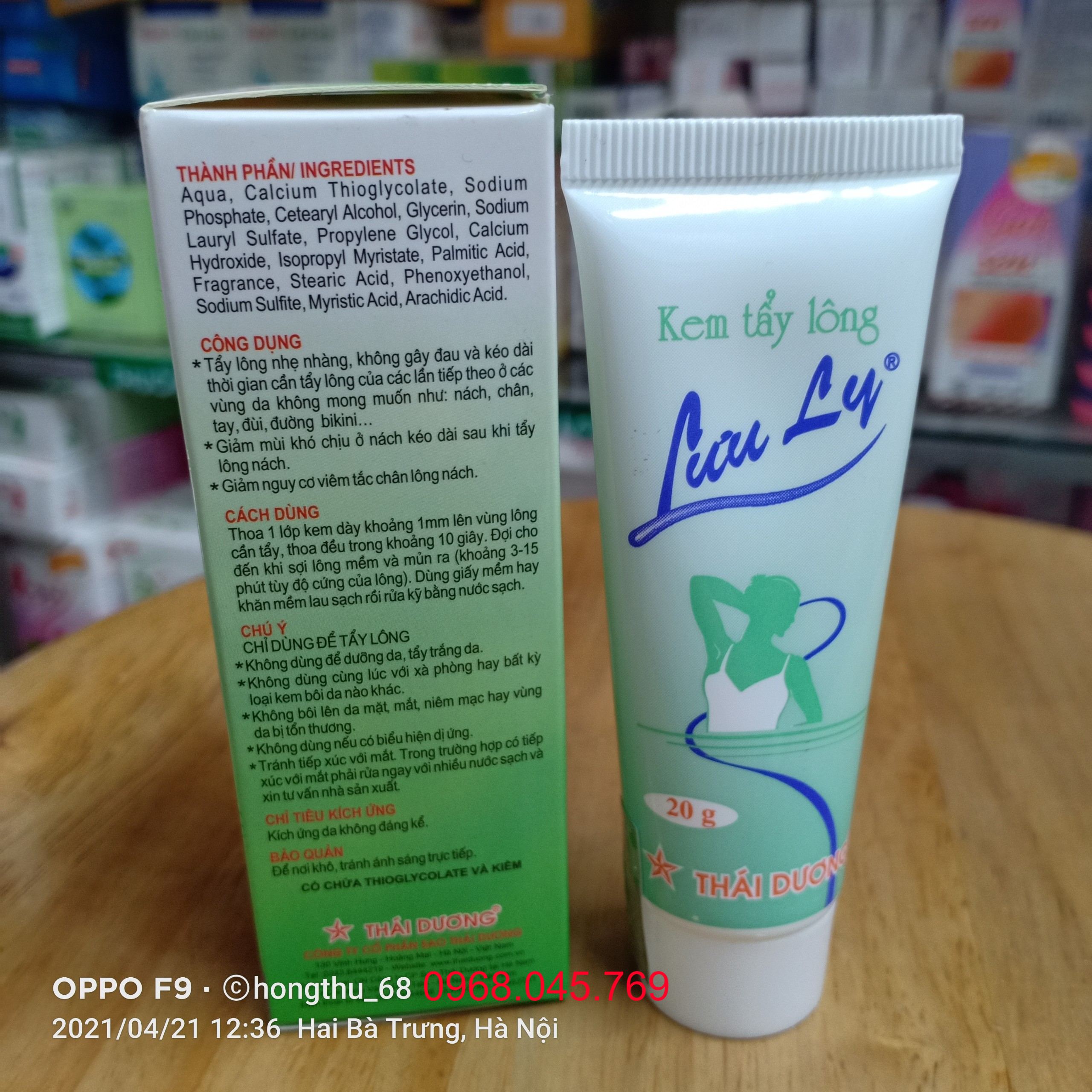 KEM TẨY LÔNG LƯU LY - TUÝP 20G