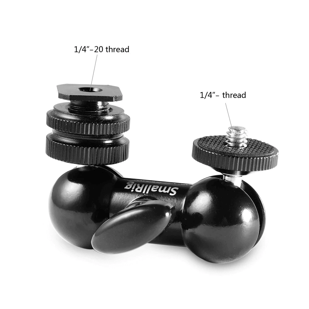 Smallrig Double End Ball Head With Cold Shoe And Thumb Screw 1135