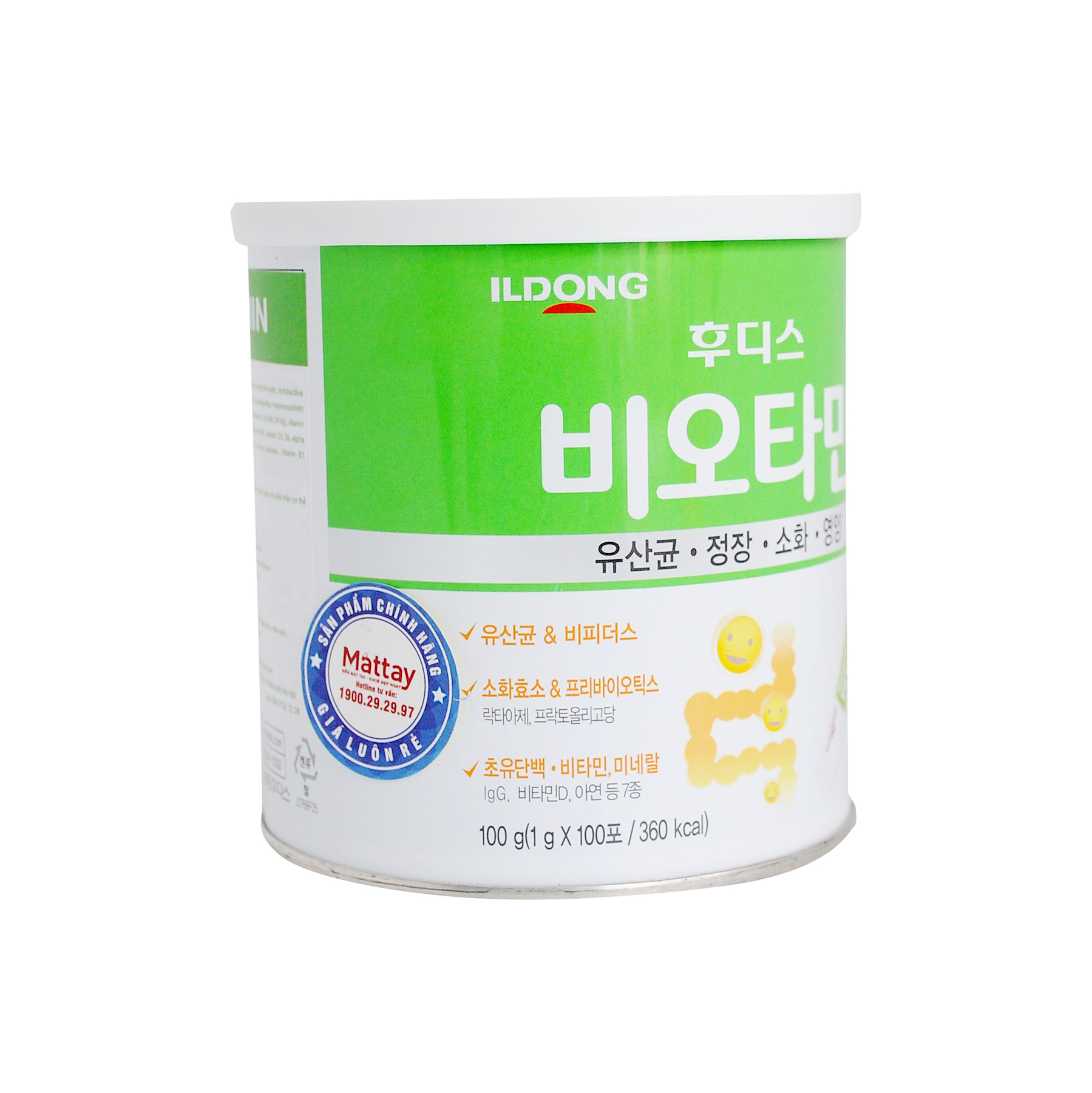 Men Idong Biotamin - Lon 100 Gói - Hàn Quốc