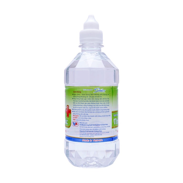 Nước muối sinh lý Vĩnh Phúc Natri Clorid 0.9% (500ml)