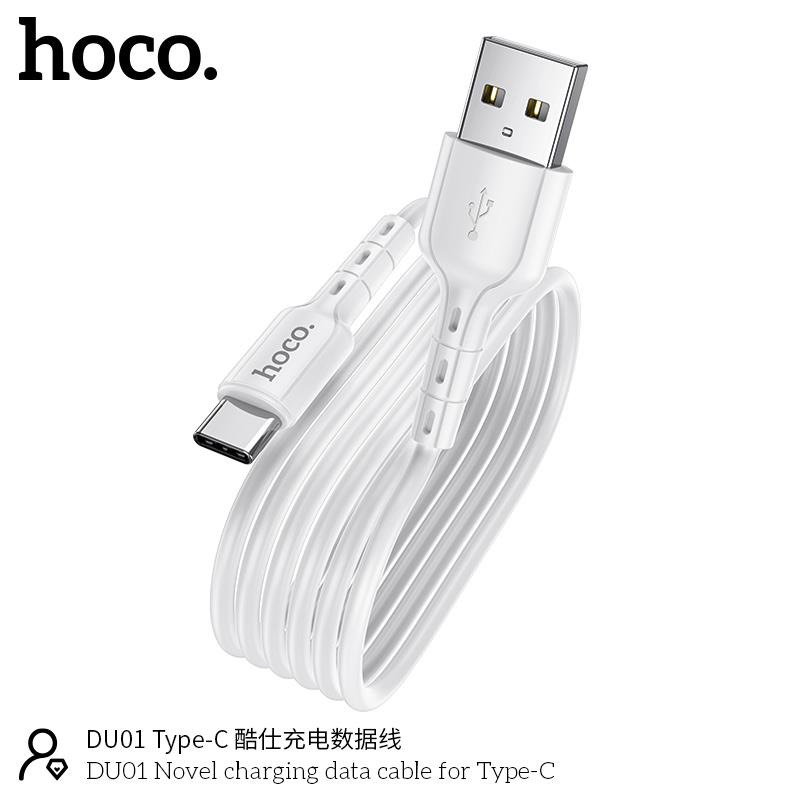 Cáp sạc Hoco DU01 USB to Micro/Lightning/Type-C sạc nhanh 2.4A/3A dài 100cm