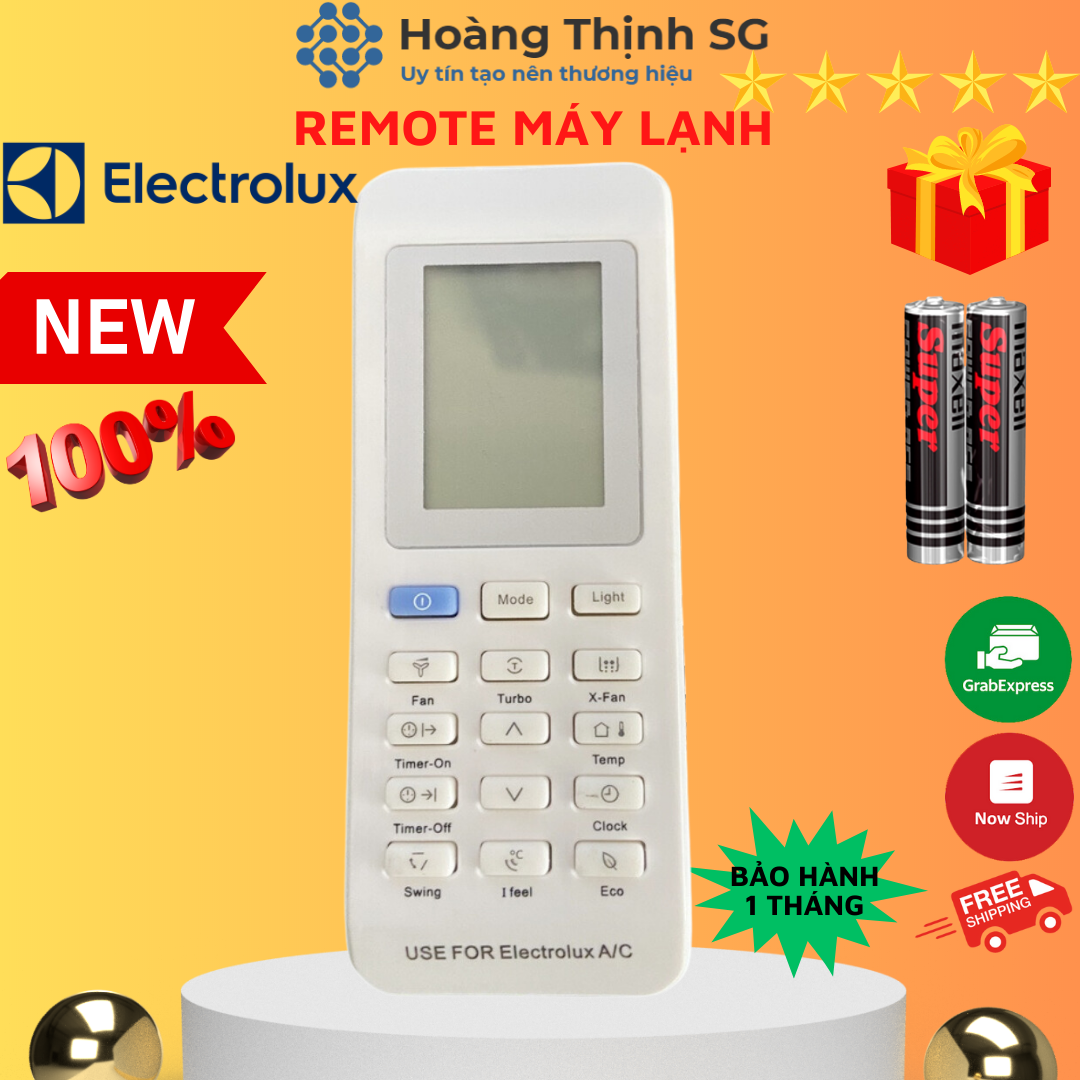 Điều khiển điều hòa ELECTROLUX, remote máy lạnh ELECTROLUX - tặng kèm pin