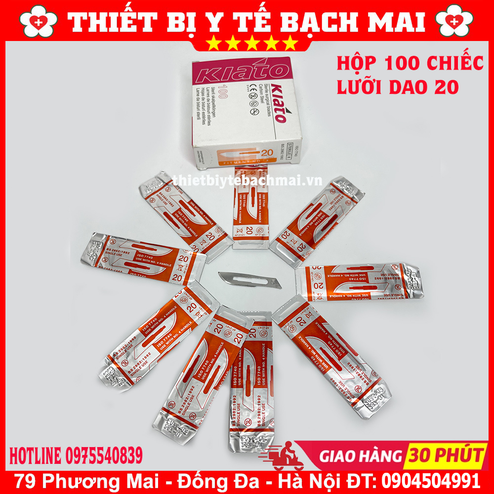 Lưỡi dao mổ số 20 kiato