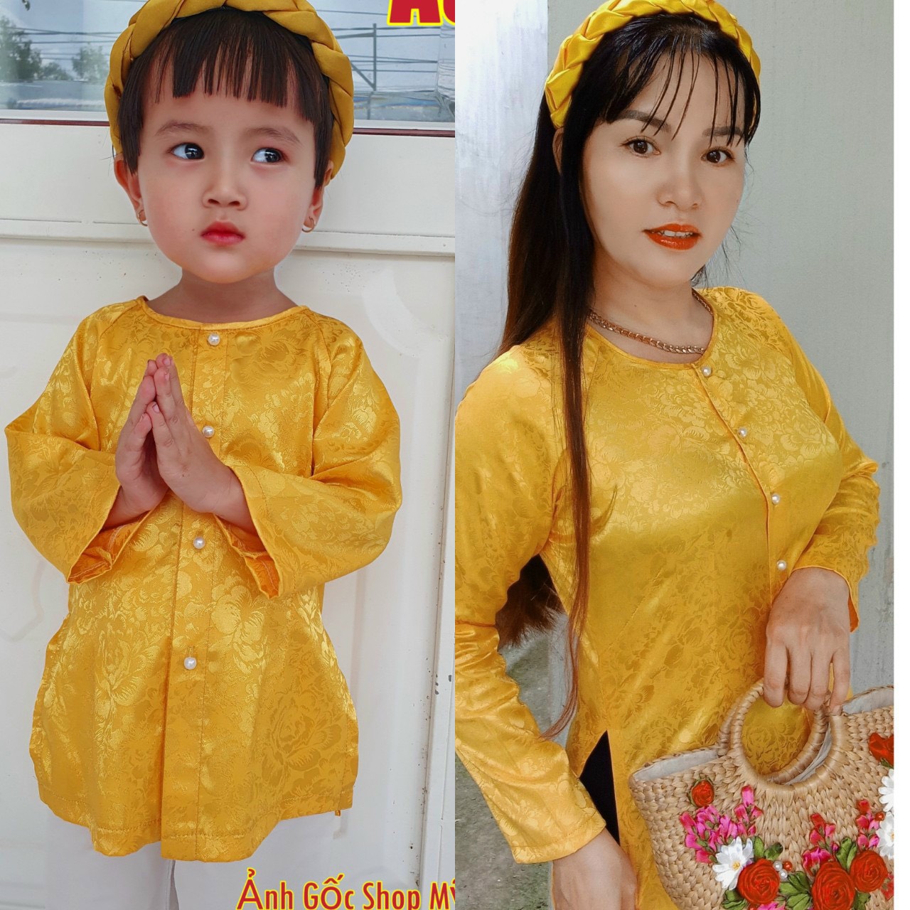 BỘ BÀ BA CƯNG XỈU CHO MẸ VÀ BÉ QUẦN ĐEN