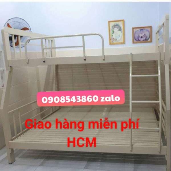 Giường tầng sắt người lớn cao cấp 1m6 x 1m8 dài 2m