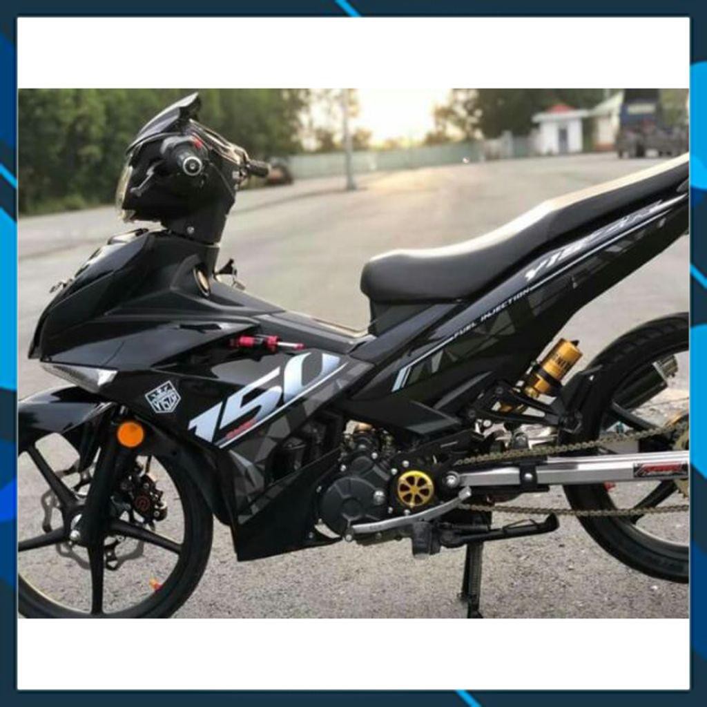 Tem Rời Ex 150 Y15 Zr Đen Mẫu Mới (Bộ)