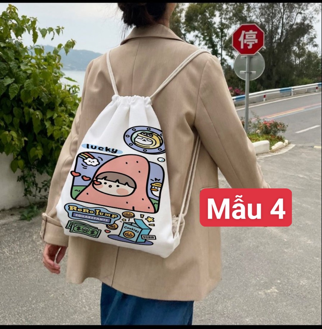 Các mẫu Balo dây rút hình kute
