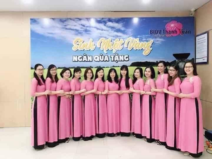 ÁO DÀI LỤA NHẬT TRƠN HỒNG VỎ ĐỖ
