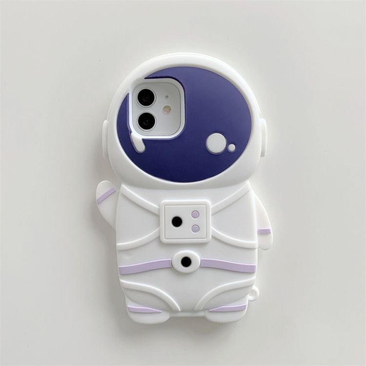 Ốp iphone full viền silicon spaceman