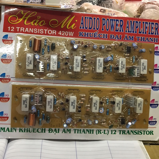 Công suất âm thanh 420w -12 sò