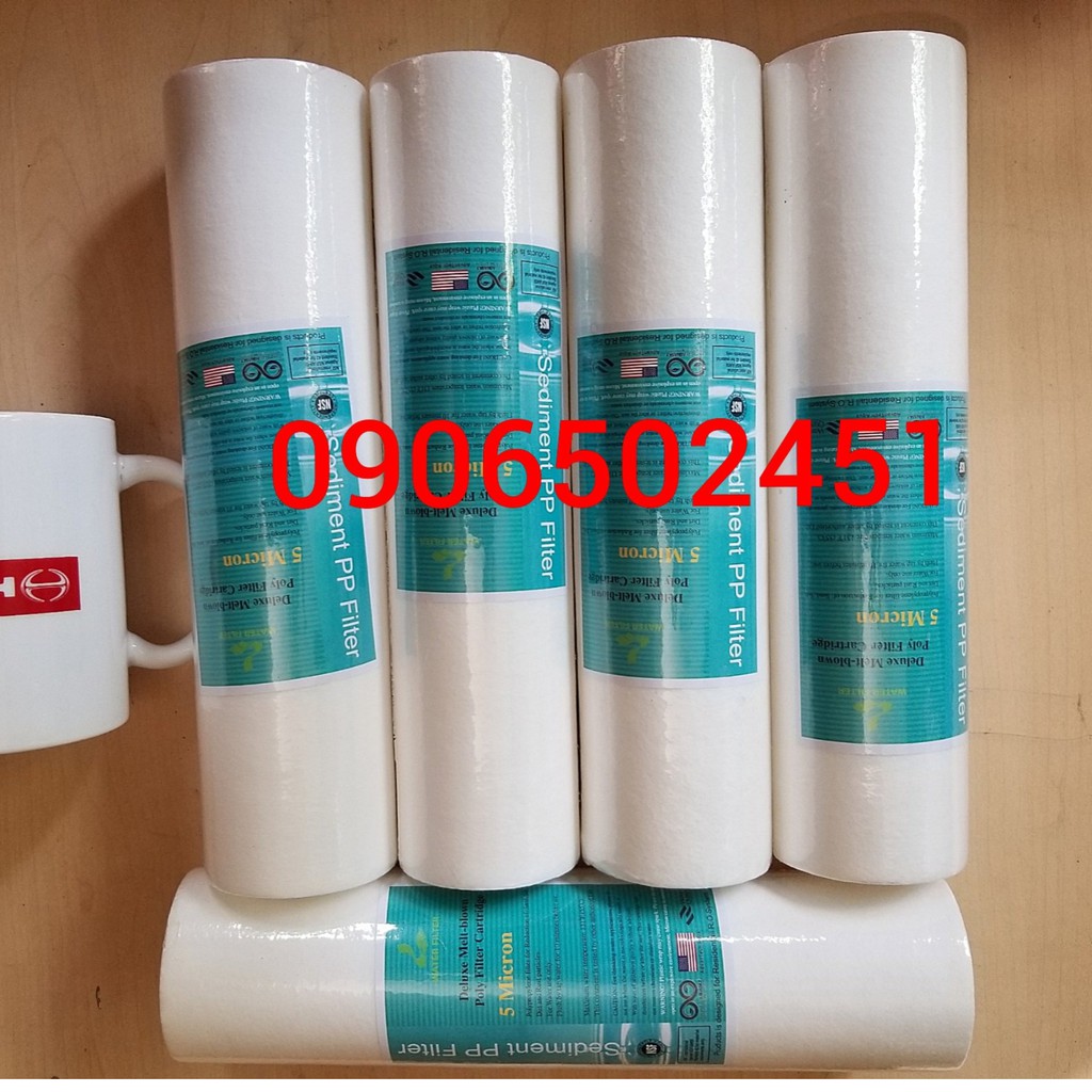 [HCM]Lõi lọc nước số 1 PP 10inch (trắng)