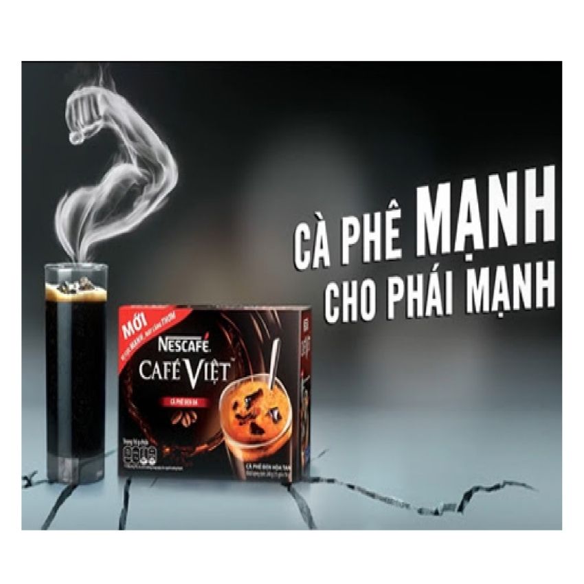 [HCM] NESCAFE Việt cà phê đen đá(hộp 15 gói x16g) MNCFV01