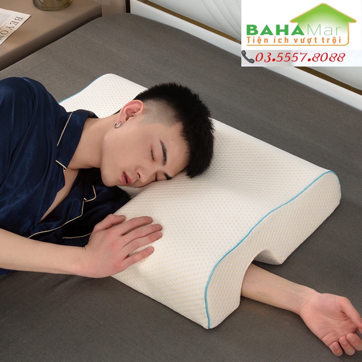 GỐI ĐÔI CONG VÒNG CUNG ÔM TẠO THOẢI MÁI CHO CÁNH TAY "BAHAMAR" phù hợp với các cặp đôi khi ngủ gối đầu tay sẽ không bị tê tay, tạo cảm giác dễ chịu chống đau vai cổ gáy. một sản phẩm tiện ích lớn với giấc ngủ và cuộc sống.