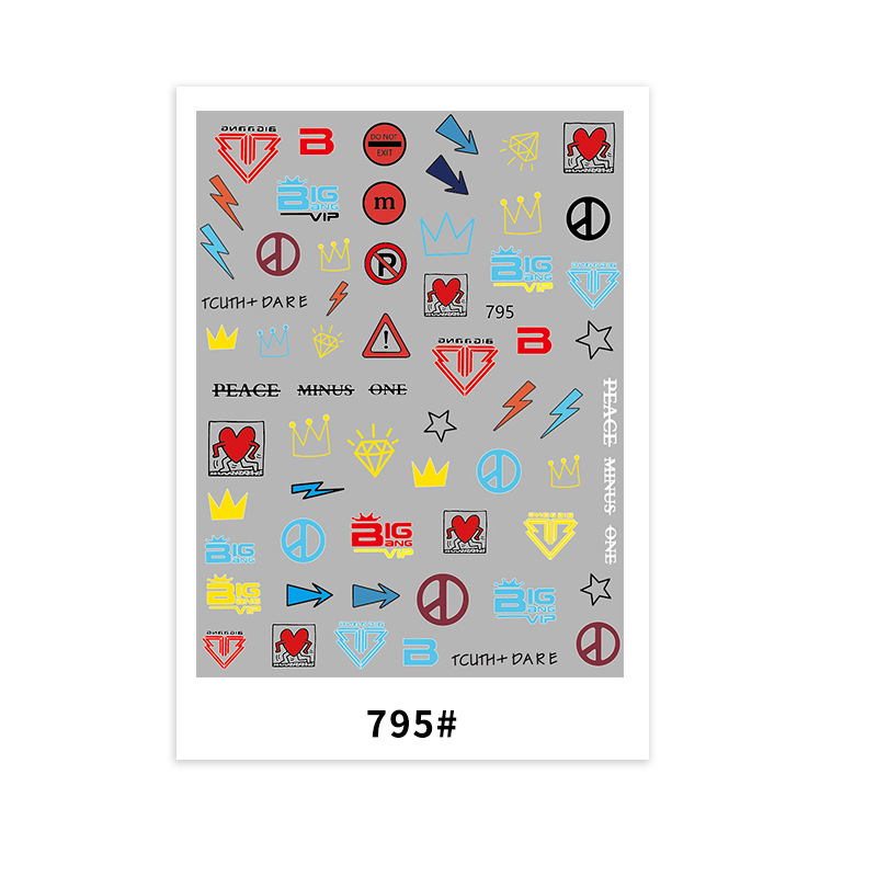 [HCM]Sticker Nail Dán Móng Tay Hình Joyful Dễ Thương - Vani Store