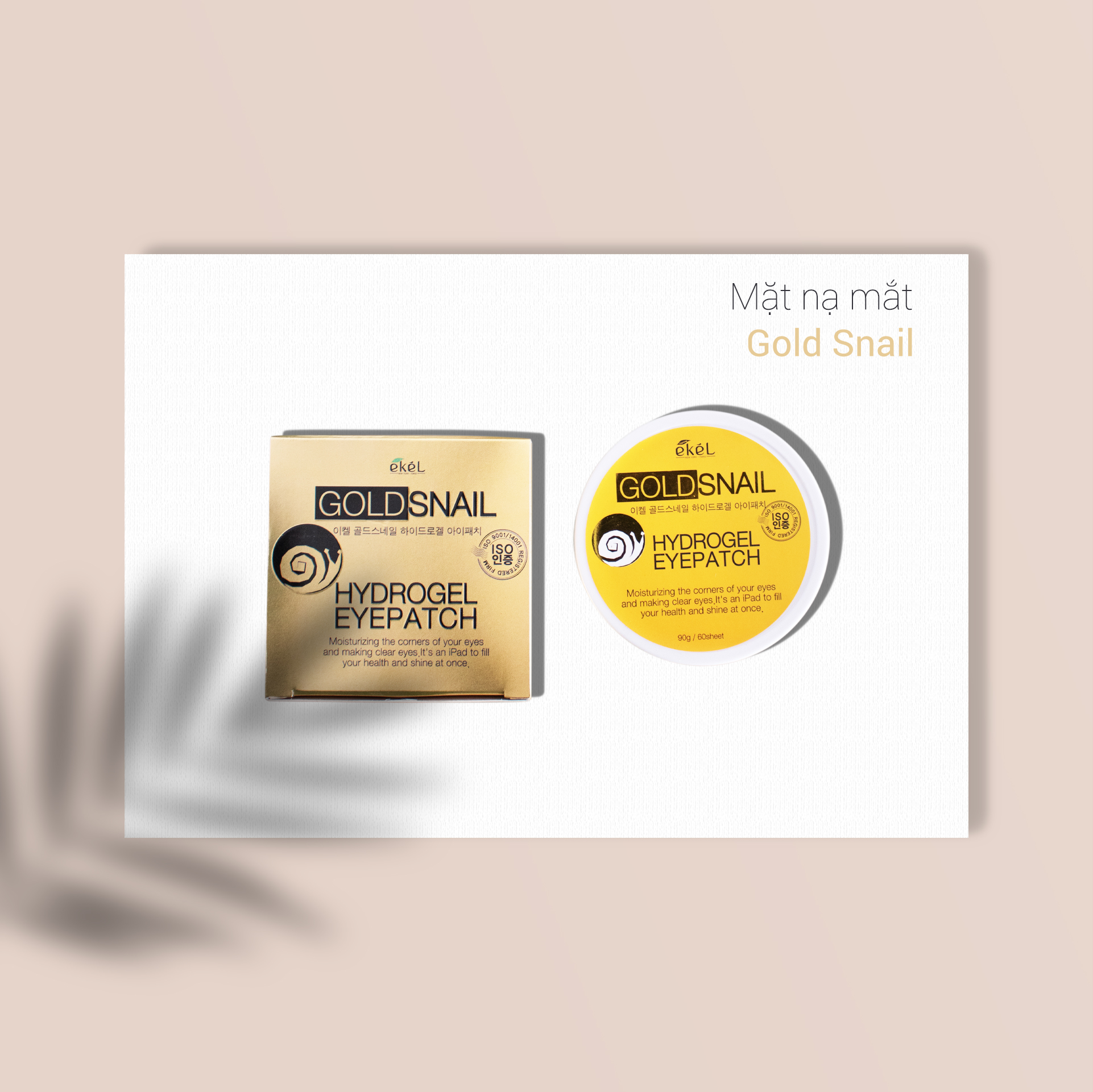 Mặt Nạ Mắt Gold Snail EKEL