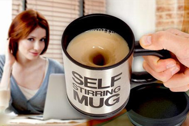 Cốc Tự Khuấy Mug Không Cần Dùng Thìa tiện dụng