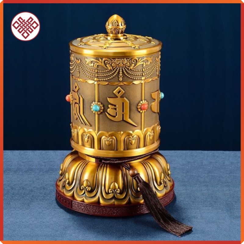 Kinh luân điện, kinh luân xoay phúc thuận bảo - 30cm