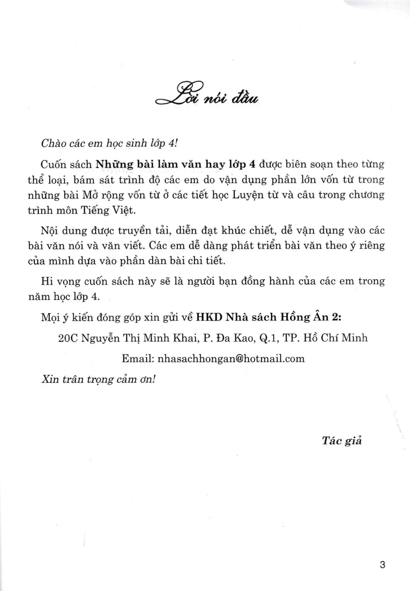 Sách -  Những Bài Làm Văn Hay 4 (Dùng Chung Cho Các Bộ SGK Hiện Hành) (HA) - Newshop