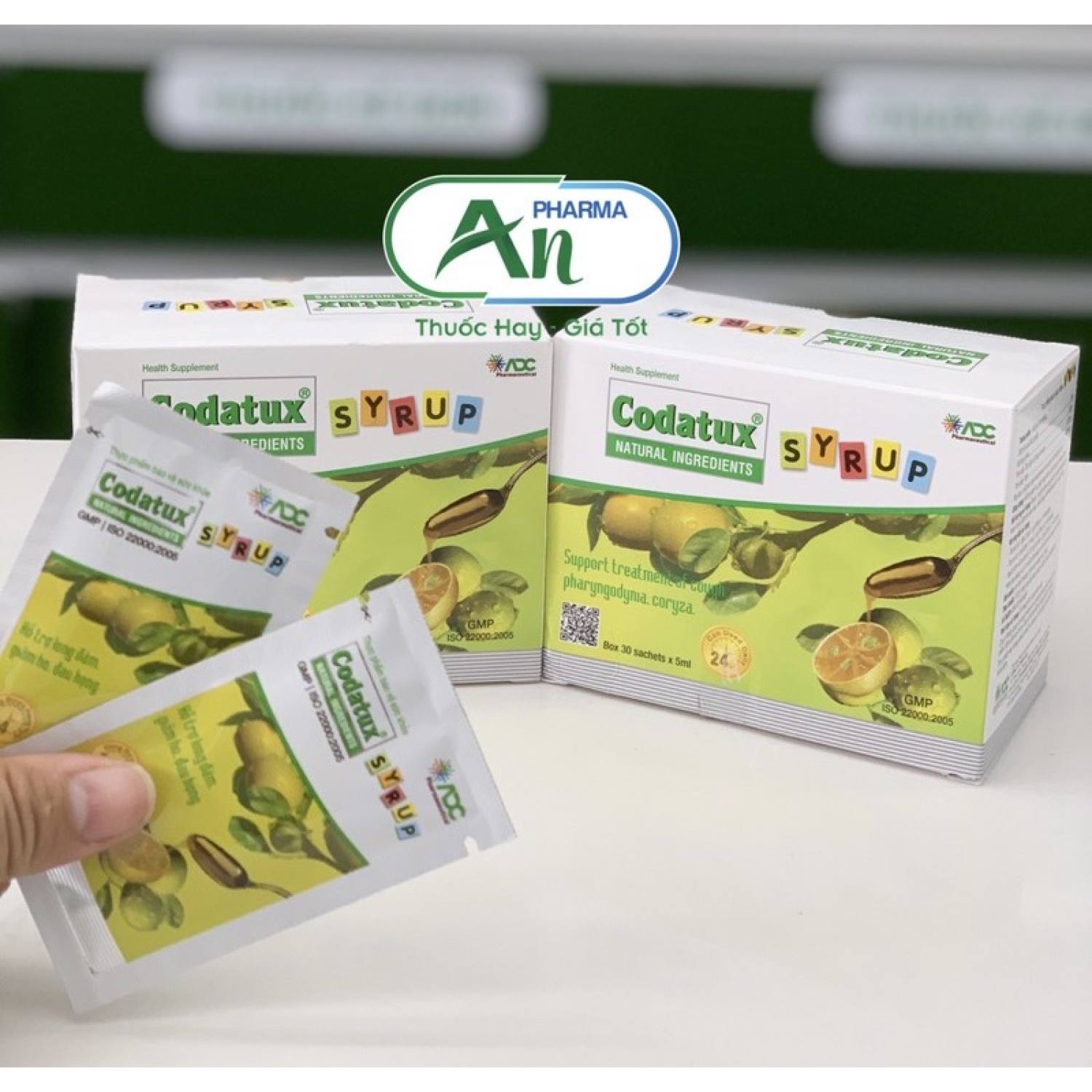 Codatux Syrup [Hộp 30 gói] - Siro codatux hỗ trợ giảm ho, long đờm cho bé