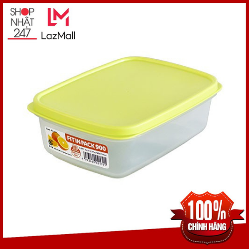 Hộp nhựa đựng thực phẩm Fitin Pack nắp dẻo 900ml Kokubo Chất lượng cao nội địa Nhật Bản