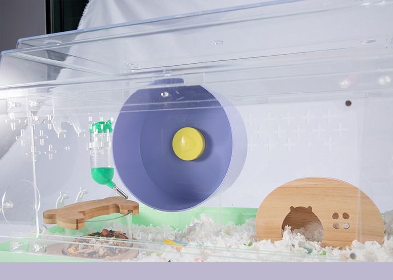 wheel 22cm cao cấp kèm đế (rất êm mượt) cho hamster , nhím - T3 PETS SHOP