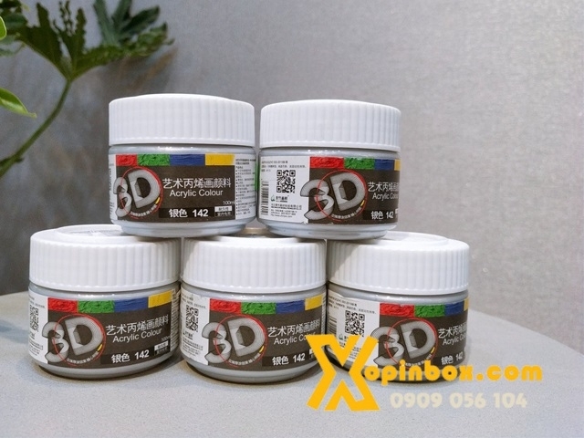 Màu Acrylic Nhũ Vàng/Bạc 100ml/ 300ml