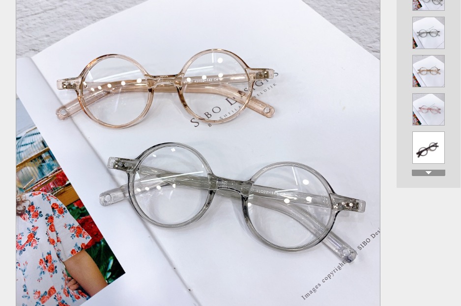 mắt kính tròn giả cận cho bé new 2021