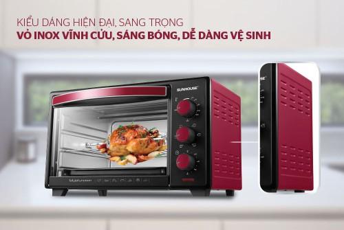 Lò Nướng Điện 22 Lít Sunhouse SHD4222 Đỏ