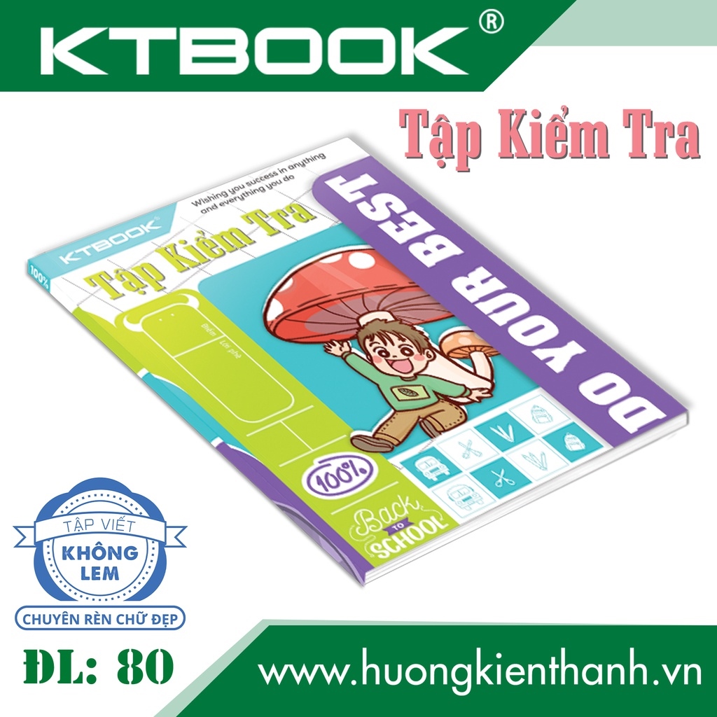 ▲✟ 10 cuốn Tập ểm Tra ĐL 80 (10 cuốn/gói)