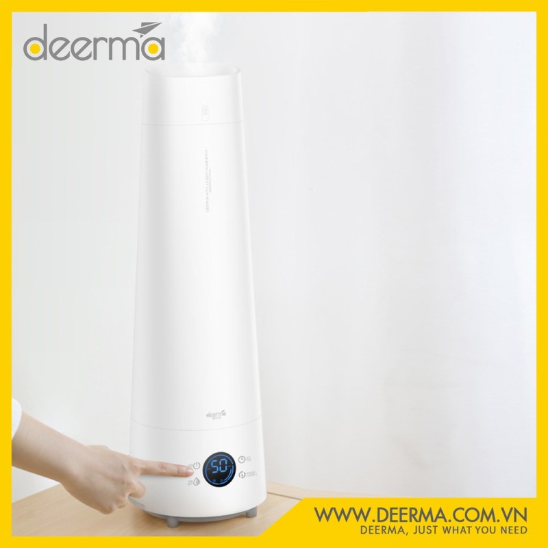 Máy tạo độ ẩm không khí thông minh Deerma LD220 4L 2020 Màn hình cảm ứng Đứng mát phun sương tạo mùi thơm Máy tạo độ ẩm điều khiển từ xa
