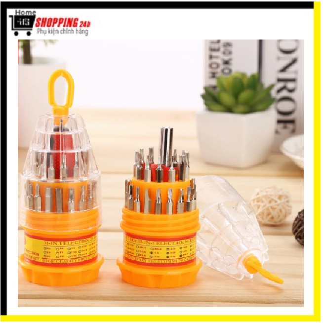 [HCM]Bộ Tua Vít Đa Năng 31PC – Bộ Tua Vít 31 Đầu Thay Thế Đa Dụng Phù Hợp Với Tất Cả Các Loại Ốc Vít Sửa Điện Thoại Điện Tử