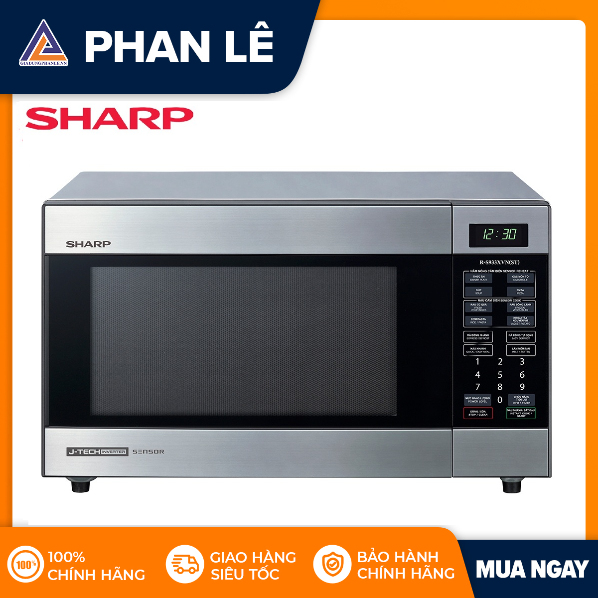 Lò vi sóng Sharp R-S933XVN(ST) - 32 lít
