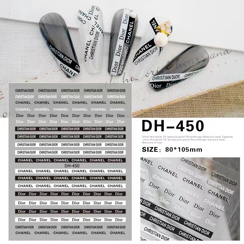 Hình dán sticker trang trí nail các mẫu HOT nhất