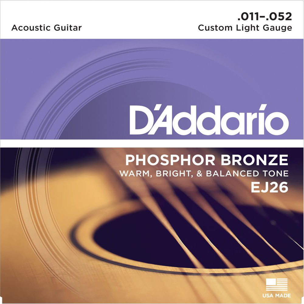 Dây guitar acoustic D'Addario EJ26 cỡ 11