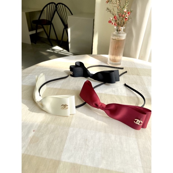 Băng đô cài tóc hình nơ đính charm mini, phụ kiện tóc BOT DORIS