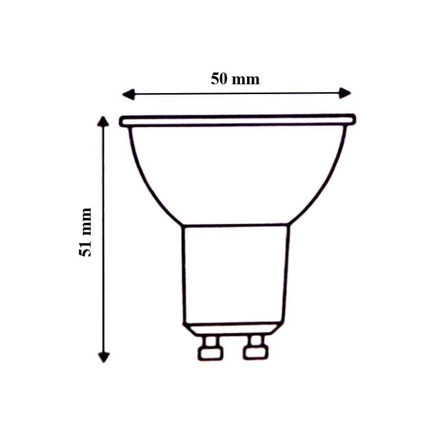 Bóng đèn led đui Gu10 8w