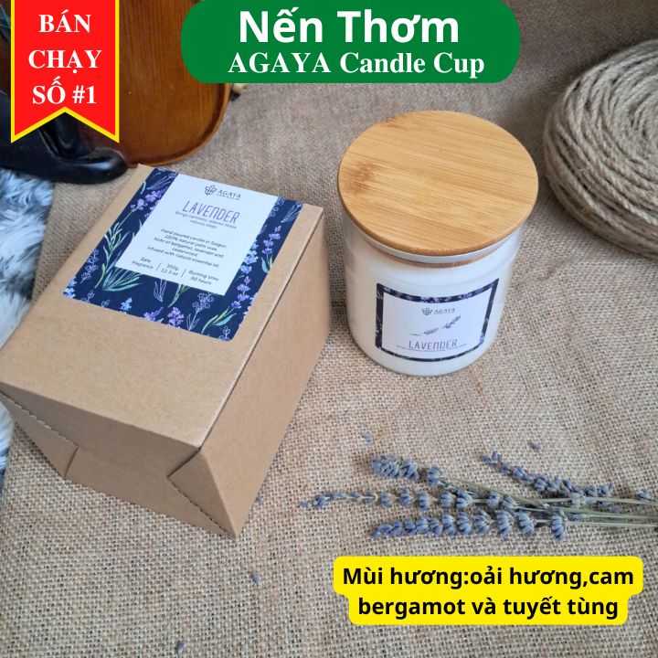 Nến Thơm cao cấp Candle Cup AGAYA - Mùi LAVENDER