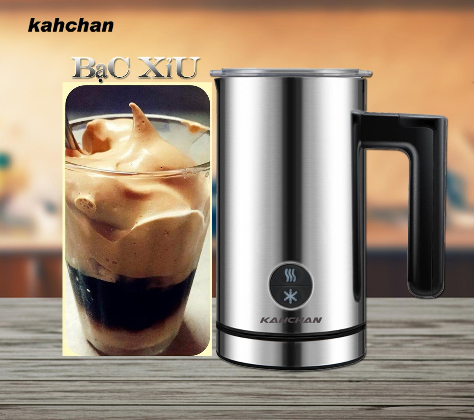 máy đánh sữa tạo bọt bạc xỉu kahchan
