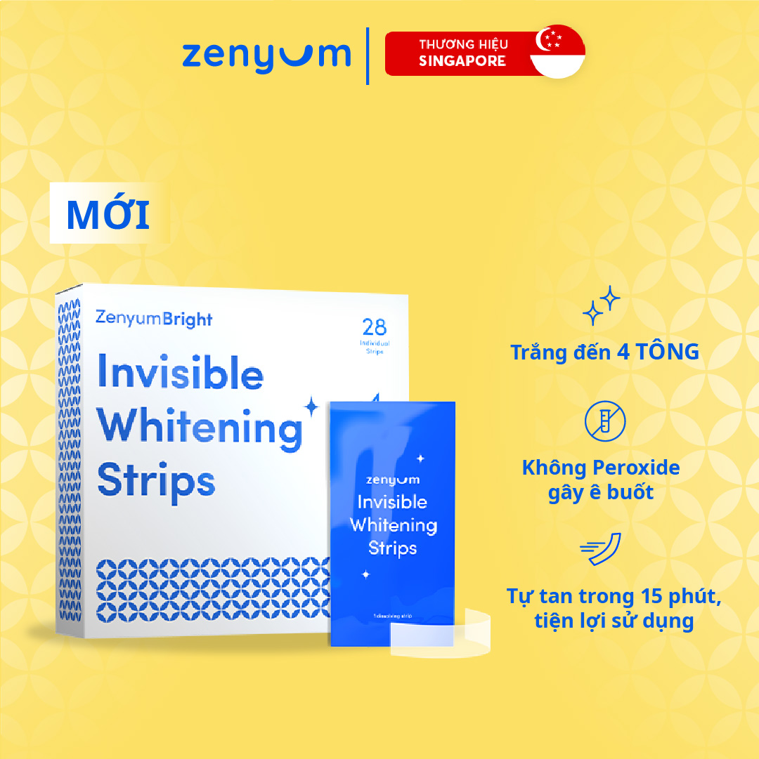 Miếng dán trắng răng ZenyumBright - Hộp 28 miếng lẻ