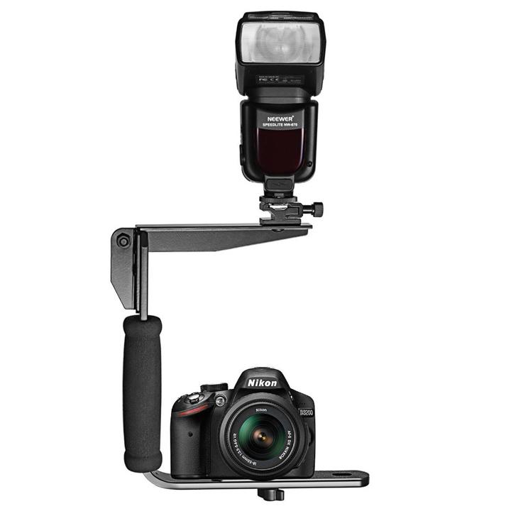 Bracket U gắn máy ảnh quay phim đèn có mút đệm