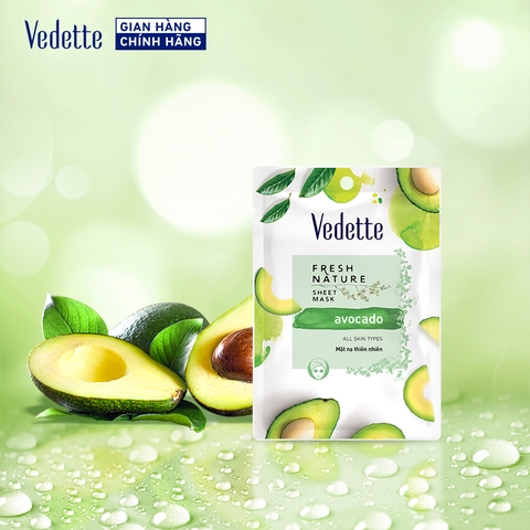 Mặt nạ thiên nhiên Vedette Bơ 22ml (TPM036)