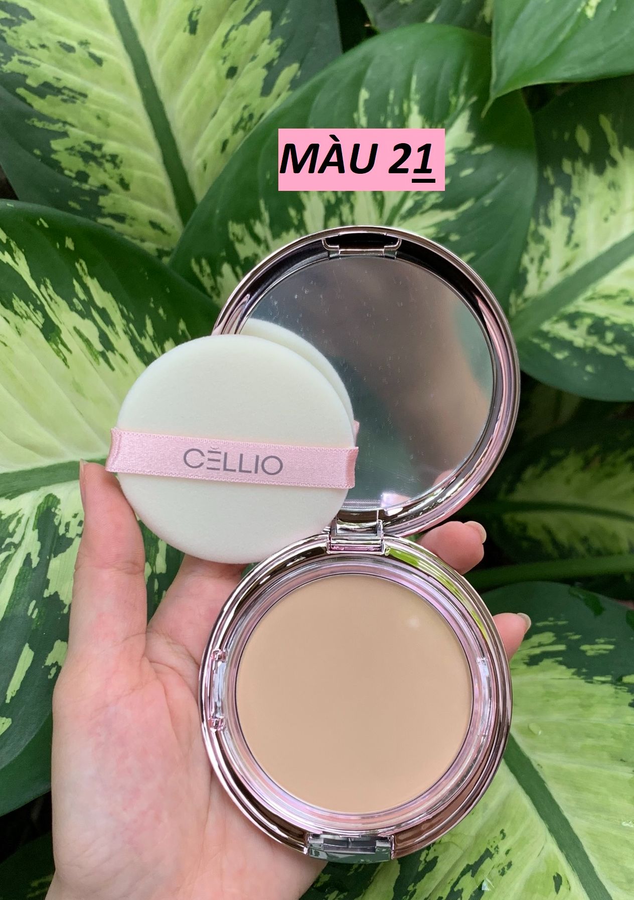 Phấn phủ siêu mịn Cellio EX Collagen Twoway Cake [Tặng kèm lõi]