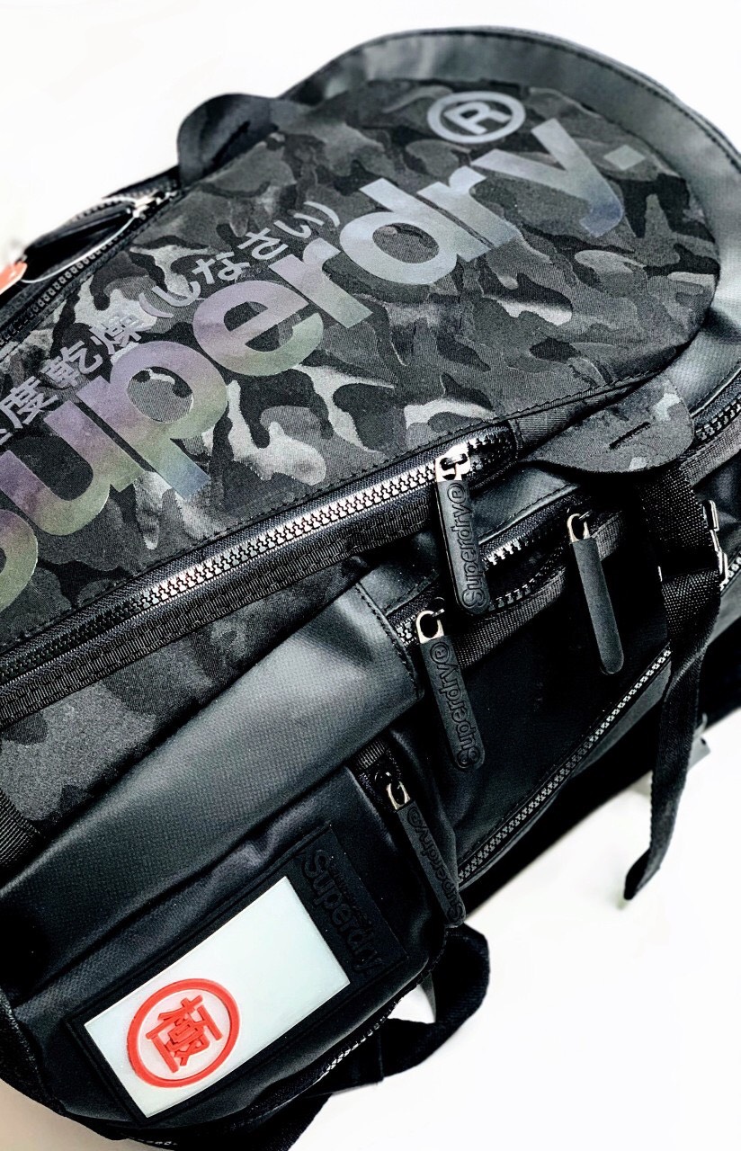 [HCM]Balo đựng laptop SUPERDRY logo phản quang.(ảnh thật)