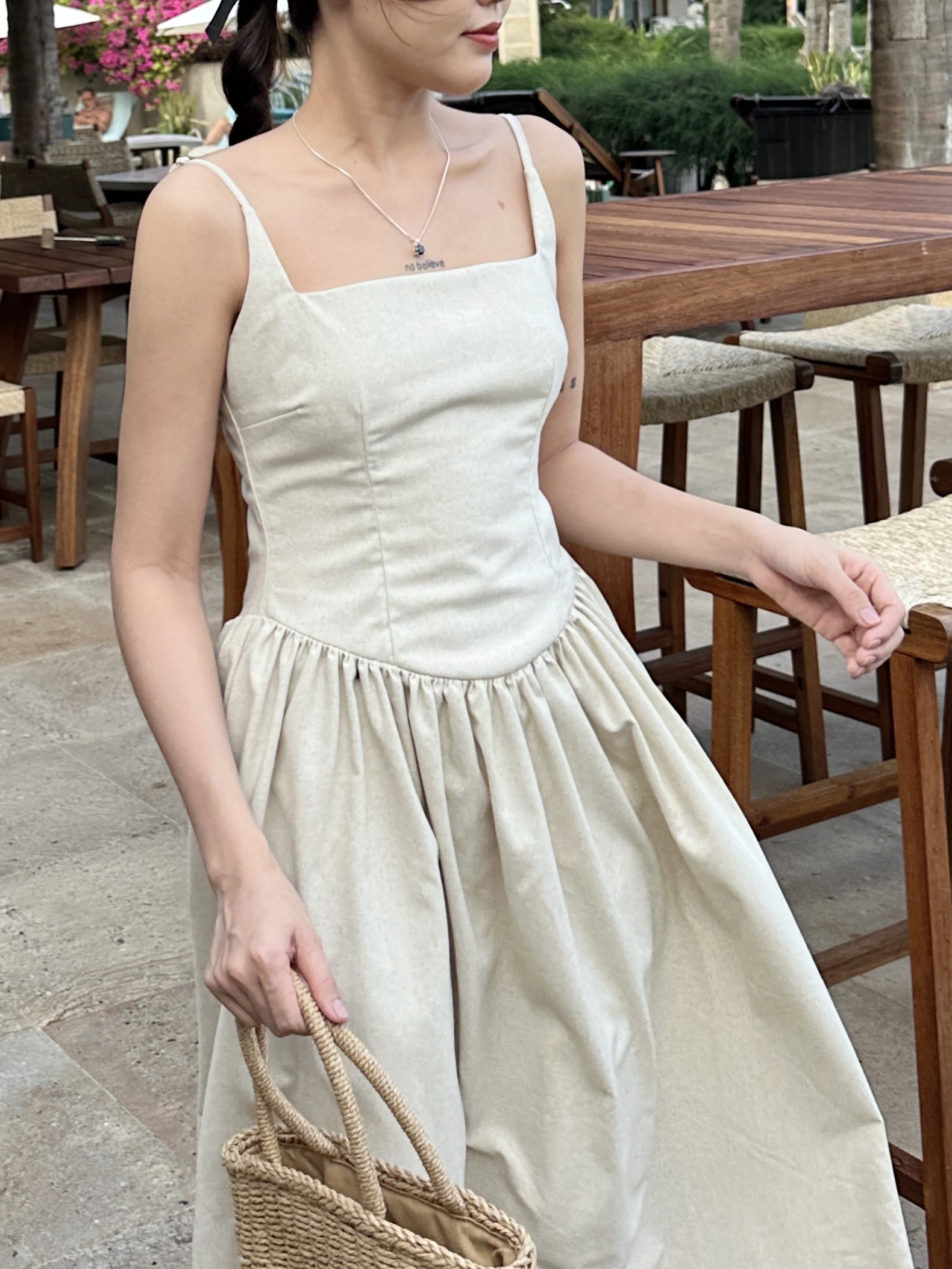 Đầm dây linen cột dây lưng - 𝐉𝐞𝐧𝐧𝐢 𝐃𝐫𝐞𝐬𝐬