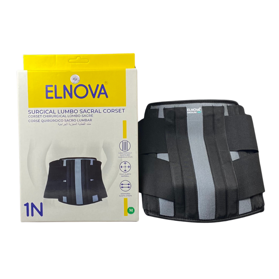 Đai Lưng Cột Sống - Đai cố định thắt lưng cột sống Elnova 1321 ( Màu đen) - LIKIMA