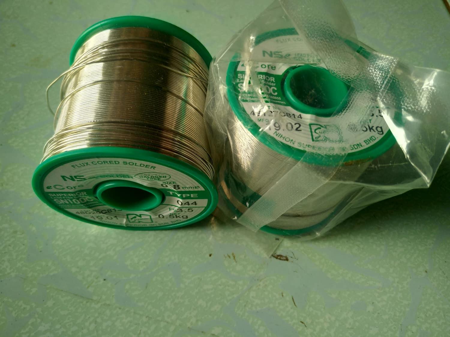 Thiếc Hàn Không Chì Nhẹ Nhiệt 99.99% Thiếc [ Thiếc hàn bán lẻ theo mỗi 5 mét | Tặng thêm 5 mét khi mua từ 30 mét trở nên ]