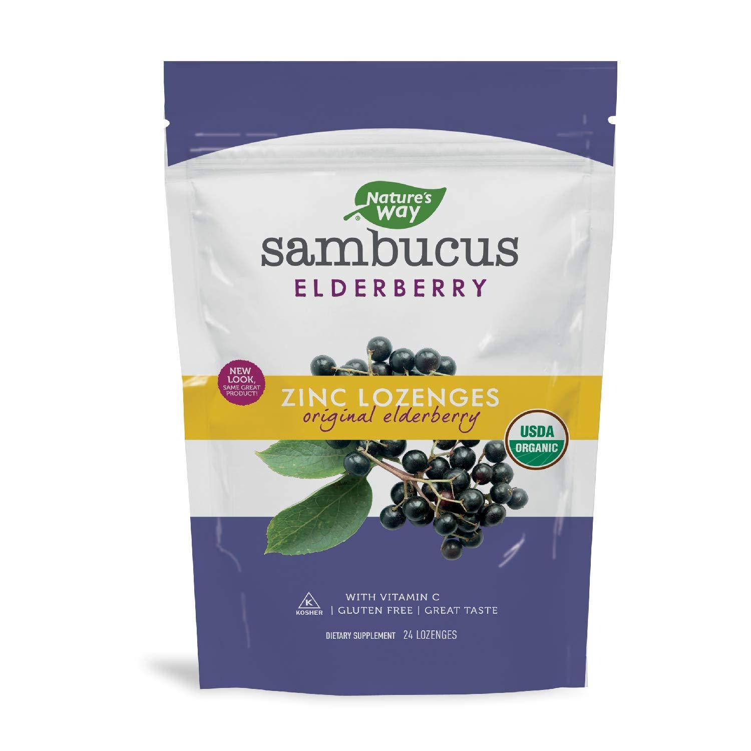 Kẹo ngậm Sambucus hữu cơ Nature's Way