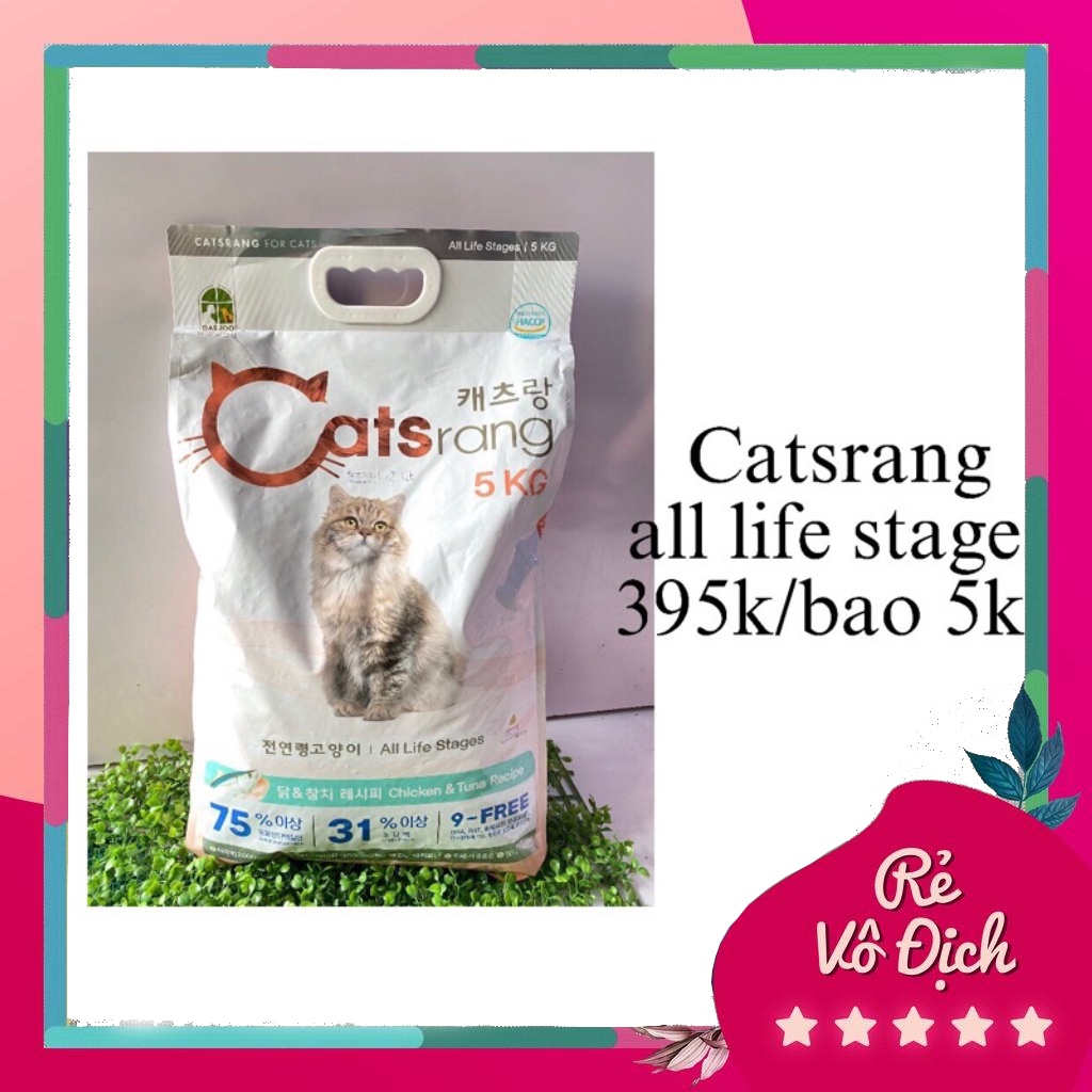 [Ship hoả tốc ] Thức ăn hạt cho mèo Catsrang 5kg