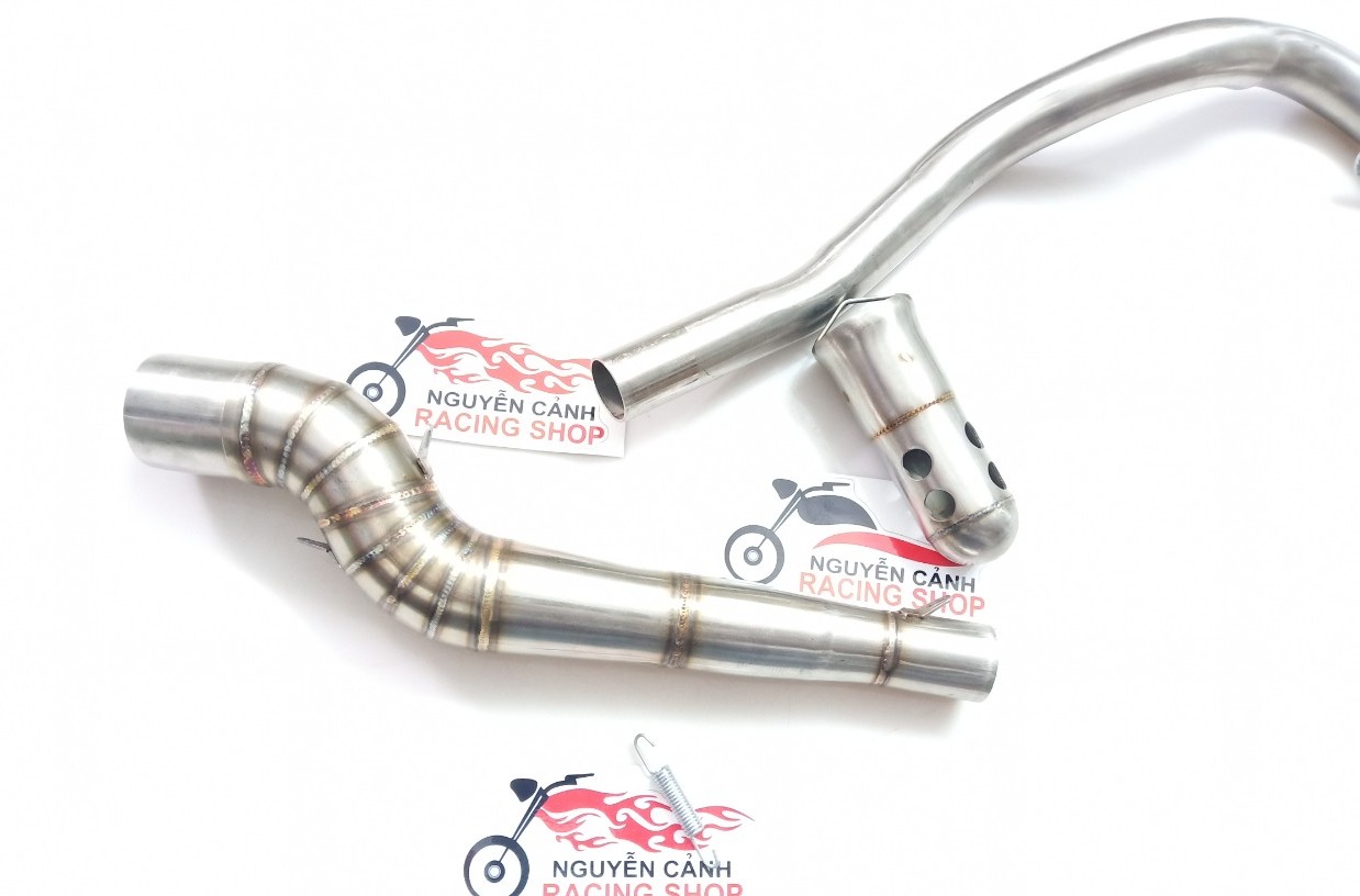 cổ pô 2 khúc+tiêu giảm thanh gắn wave A,wave blade,wave s110,wave rsx,future 125